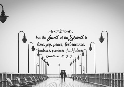Galatians 5:22 Fruit of the Spirit Wall Bible Verse Canvas Wall Art