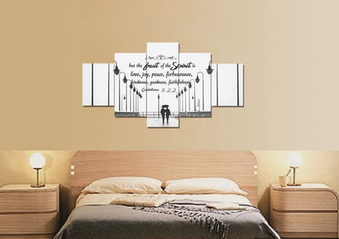 Galatians 5:22 Fruit of the Spirit Wall Bible Verse Canvas Wall Art