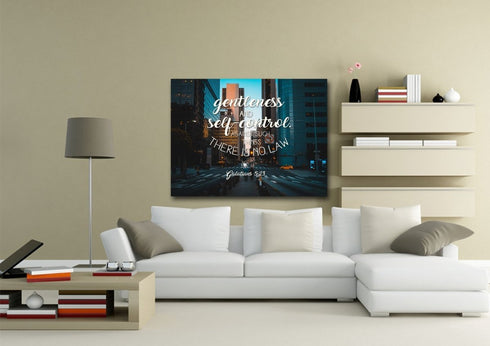 Galatians 5:23 Wall Art Canvas Print