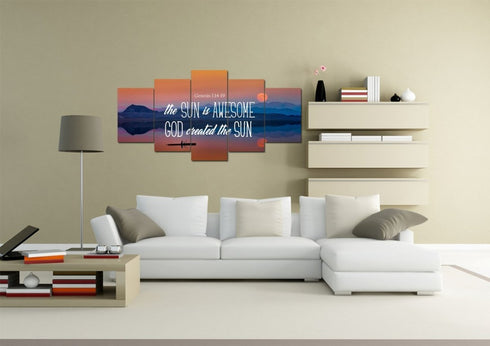 Genesis 1:14-19 Wall Art Canvas Print