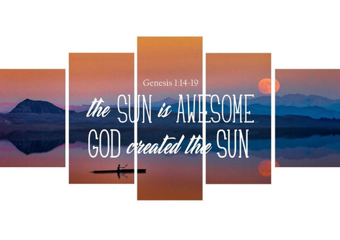 Genesis 1:14-19 Wall Art Canvas Print