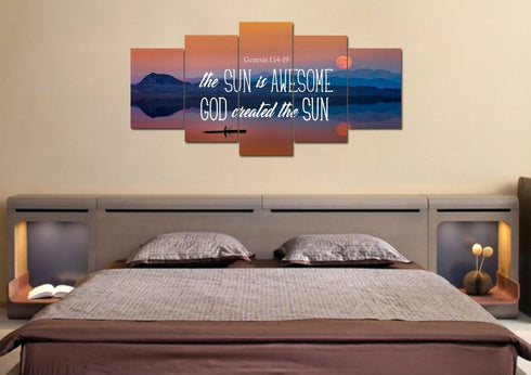 Genesis 1:14-19 Wall Art Canvas Print