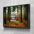 God has a plan- Trust it, Live it, Enjoy It Wall Art Canvas Print