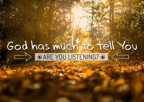 God has much to tell you Are you Listening Wall Art Canvas Print