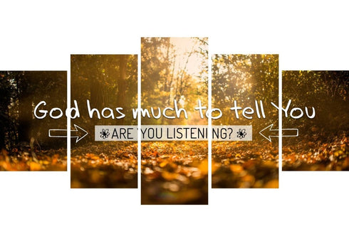 God has much to tell you Are you Listening Wall Art Canvas Print