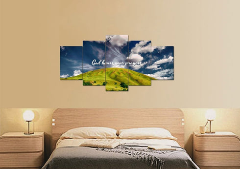 God hears your Prayers Wall Art Canvas Print