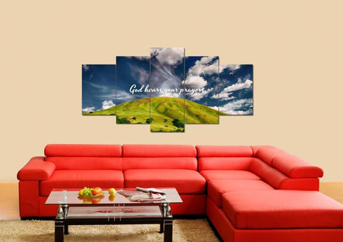 God hears your Prayers Wall Art Canvas Print