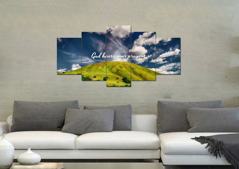 God hears your Prayers Wall Art Canvas Print