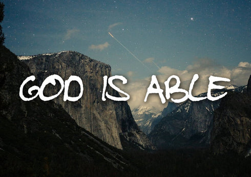 God is Able Wall Art Canvas Print