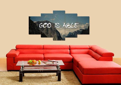 God is Able Wall Art Canvas Print