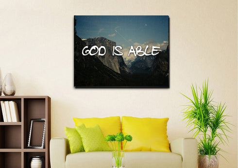 God is Able Wall Art Canvas Print