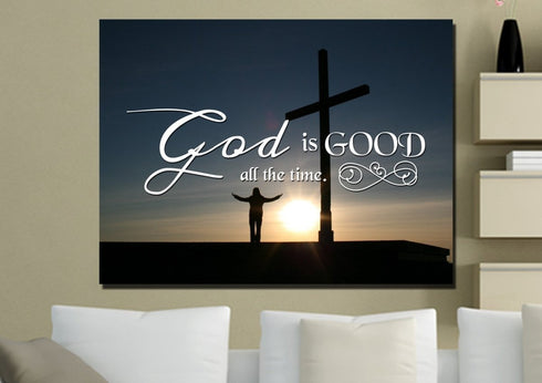 God is Good All the Time Wall Art Canvas Print