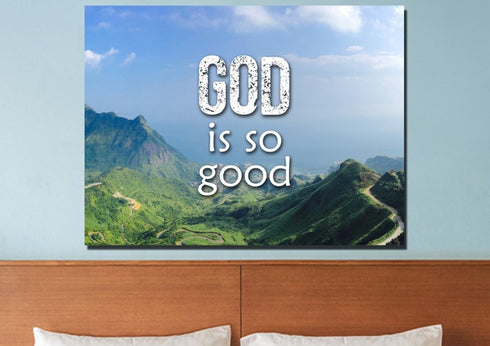 God is Good Wall Art Canvas Print