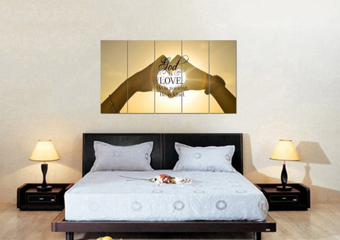 God is Love He is Patient He is Kind Wall Art Canvas Print