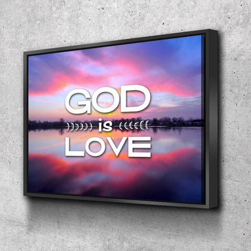 God is Love Wall Art Canvas Print