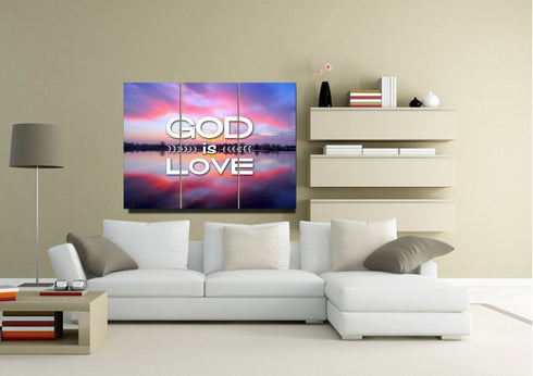 God is Love Wall Art Canvas Print