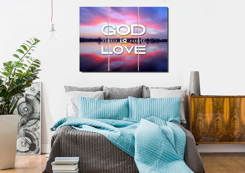 God is Love Wall Art Canvas Print