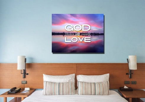 God is Love Wall Art Canvas Print
