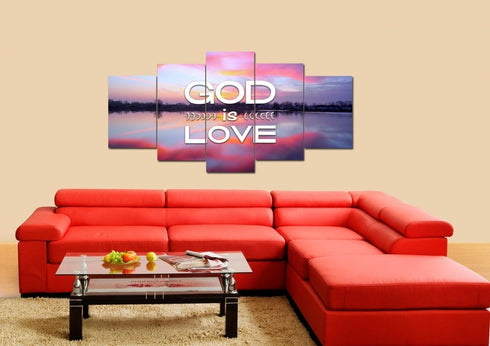 God is Love Wall Art Canvas Print
