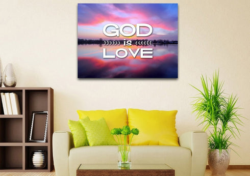 God is Love Wall Art Canvas Print