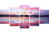 God is Love Wall Art Canvas Print
