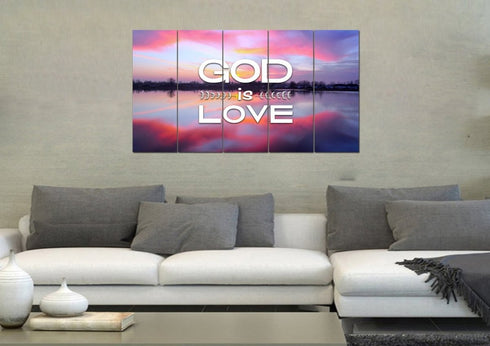 God is Love Wall Art Canvas Print