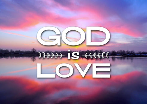God is Love Wall Art Canvas Print