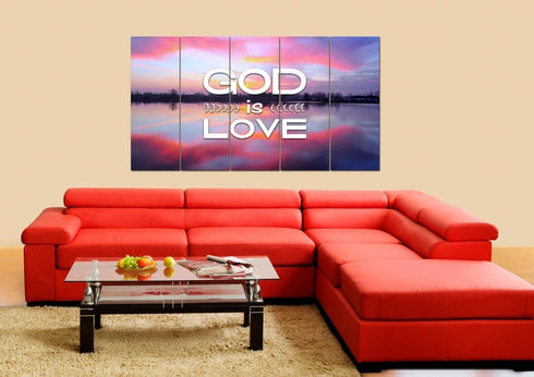 God is Love Wall Art Canvas Print