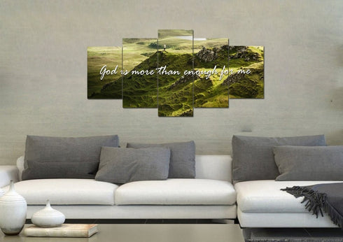 God is more than enough for me Wall Art Canvas Print