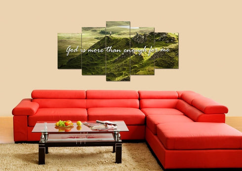 God is more than enough for me Wall Art Canvas Print