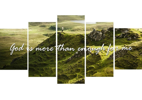 God is more than enough for me Wall Art Canvas Print