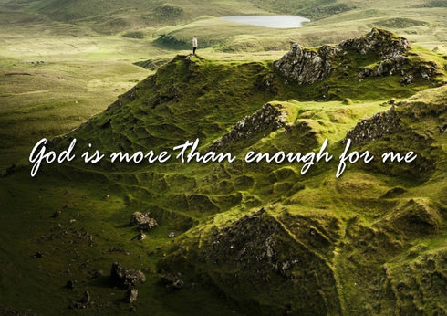 God is more than enough for me Wall Art Canvas Print