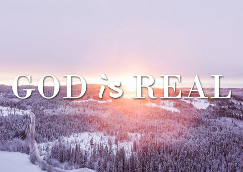 God is Real Wall Art Canvas Print