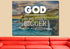God is so much bigger than my problems Wall Art Canvas Print