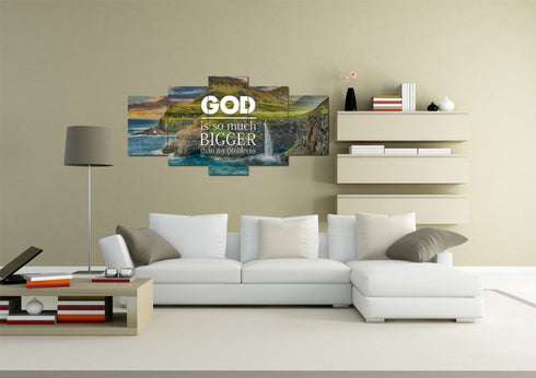 God is so much bigger than my problems Wall Art Canvas Print