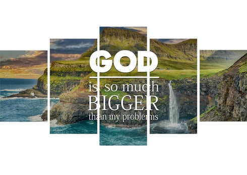 God is so much bigger than my problems Wall Art Canvas Print