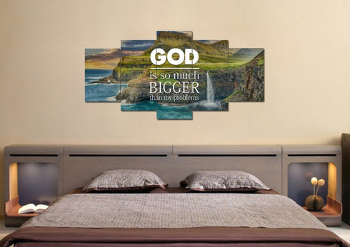 God is so much bigger than my problems Wall Art Canvas Print