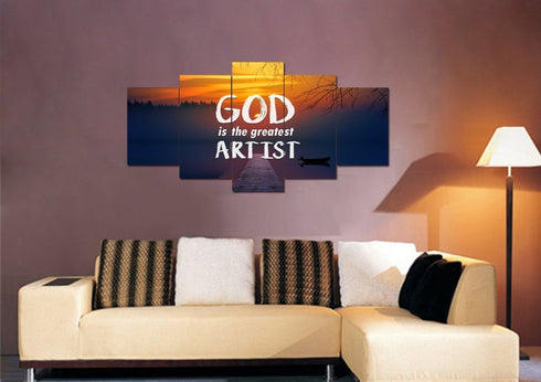 God is the Greatest Artist Wall Art Canvas Print