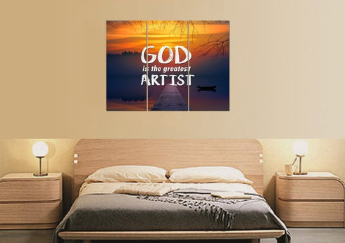 God is the Greatest Artist Wall Art Canvas Print