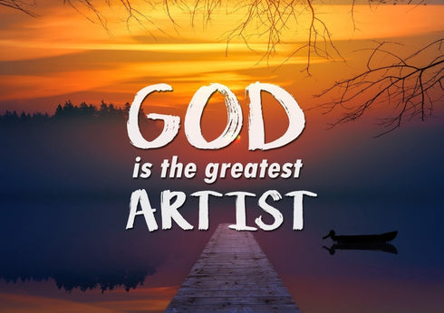 God is the Greatest Artist Wall Art Canvas Print