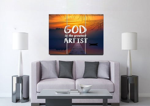 God is the Greatest Artist Wall Art Canvas Print