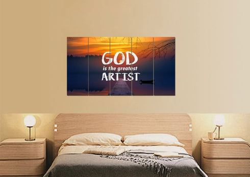 God is the Greatest Artist Wall Art Canvas Print