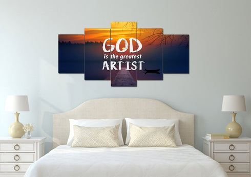 God is the Greatest Artist Wall Art Canvas Print