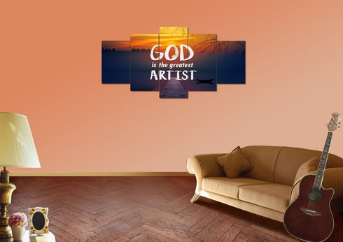 God is the Greatest Artist Wall Art Canvas Print