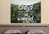 God sent his Son to save the world Wall Art Canvas Print