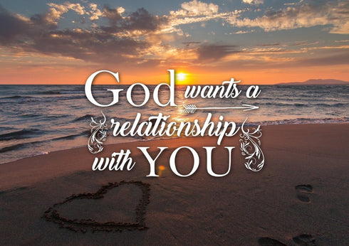 God wants a Relationship with you Canvas Wall Art Print