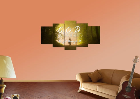 God will Give you the Strength to get Through it Wall Art Canvas Print