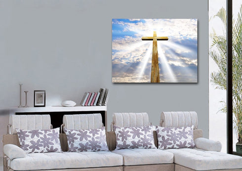 Gods Light Shining on the Cross #6 Canvas