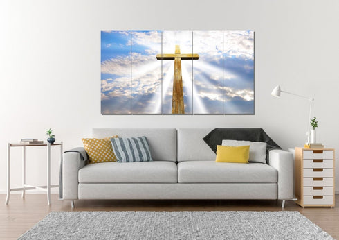 Gods Light Shining on the Cross #6 Canvas