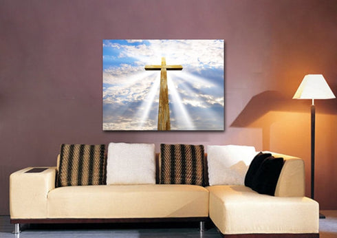 Gods Light Shining on the Cross #6 Canvas